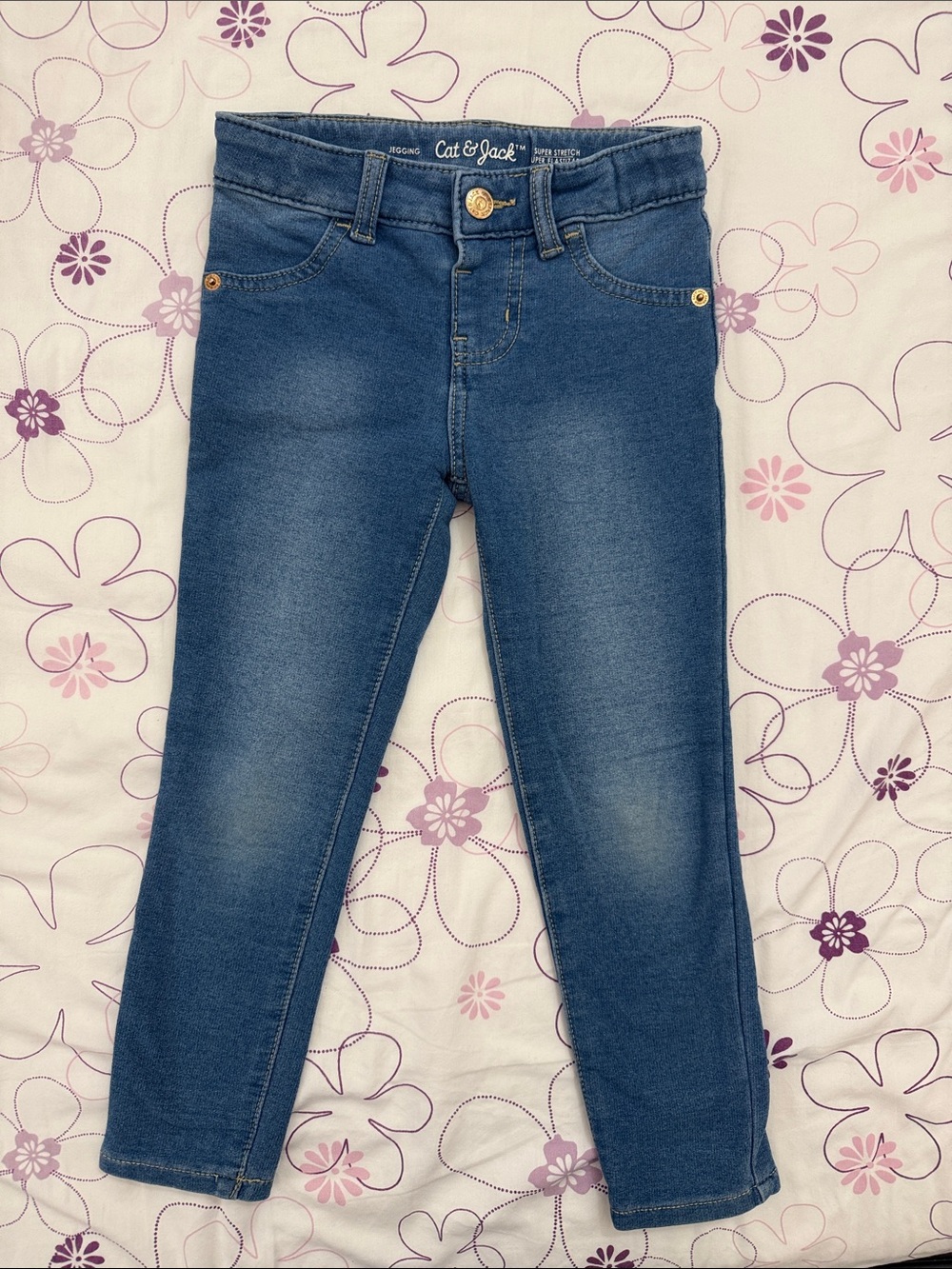 Cat & Jack Medium Blue Stretch Skinny denim legging